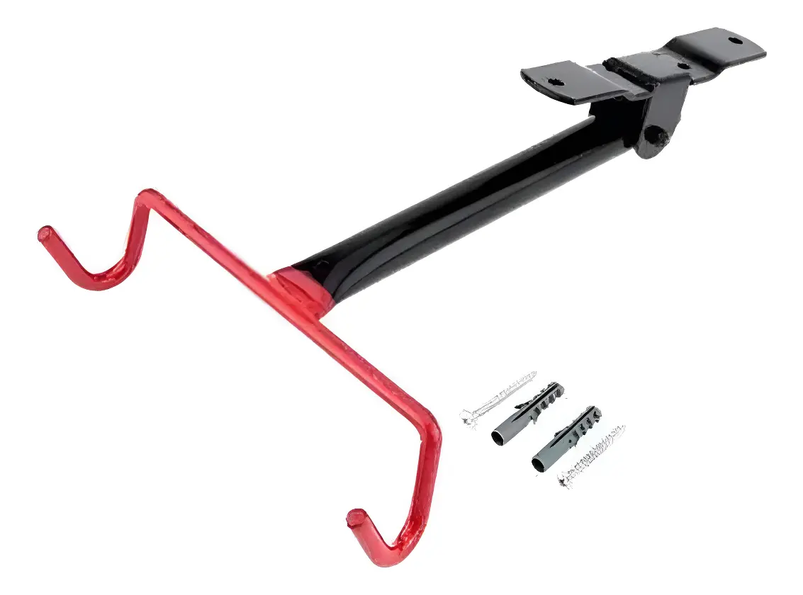 Suporte Parede Bike Bicicleta Retrátil Dobrável Emborrachado - 1