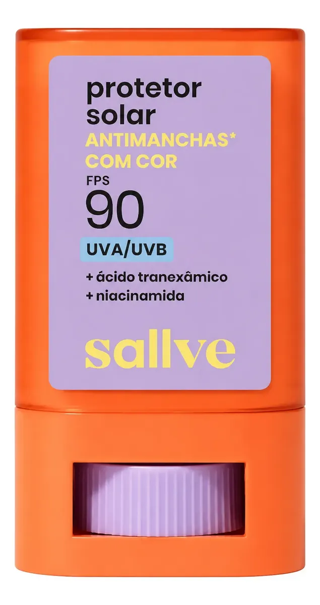 Protetor Solar Bastão Fps90 Com Cor 2 15g Sallve - 1