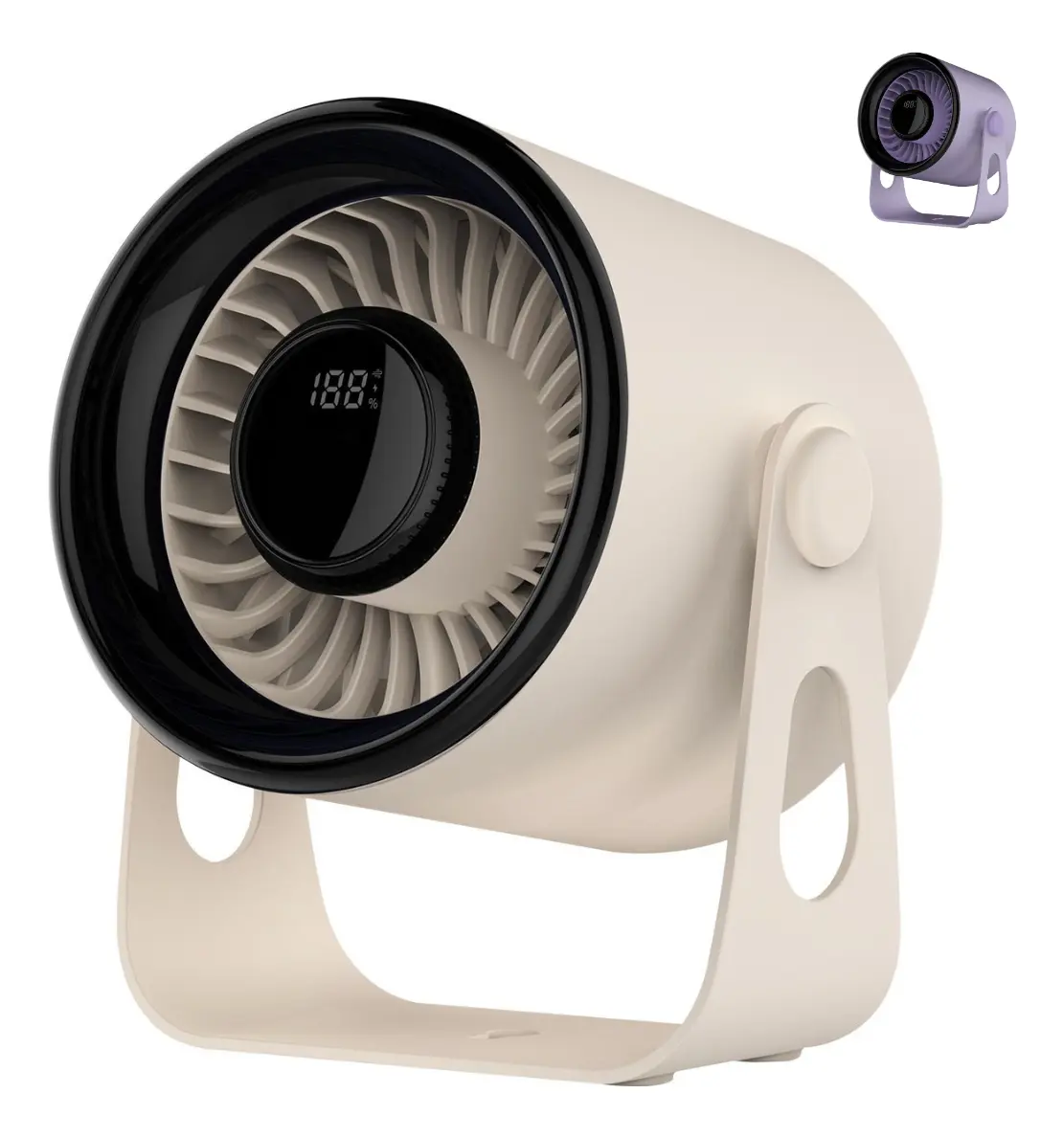 Mini Ventilador De Mesa Portátil Turbo Ezra - 1