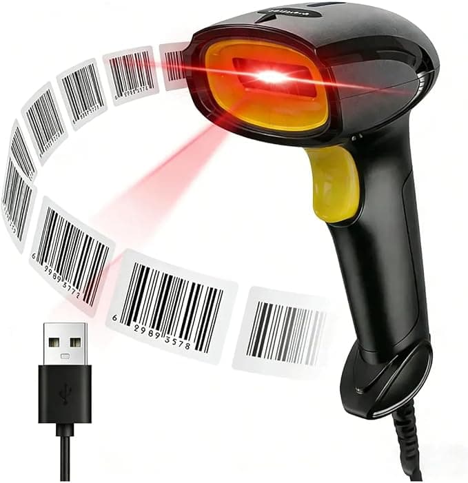 Leitor de Código de Barras 1d Com Receptor Usb - 1