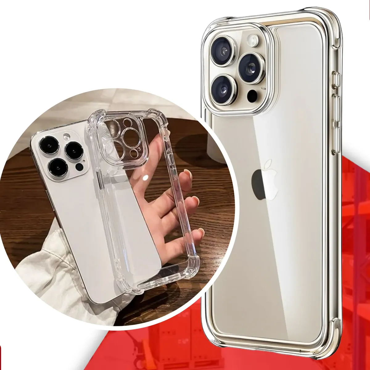 Capinha Transp. Anti Impacto p/ iPhone 13/14/15/16 - 1