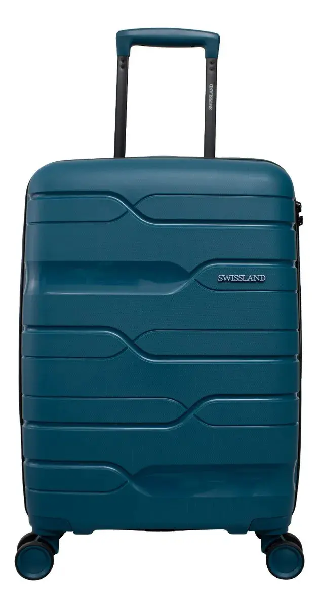 Mala De Viagem Bordo 10kg Miles - Swissland Azul Listras - 1