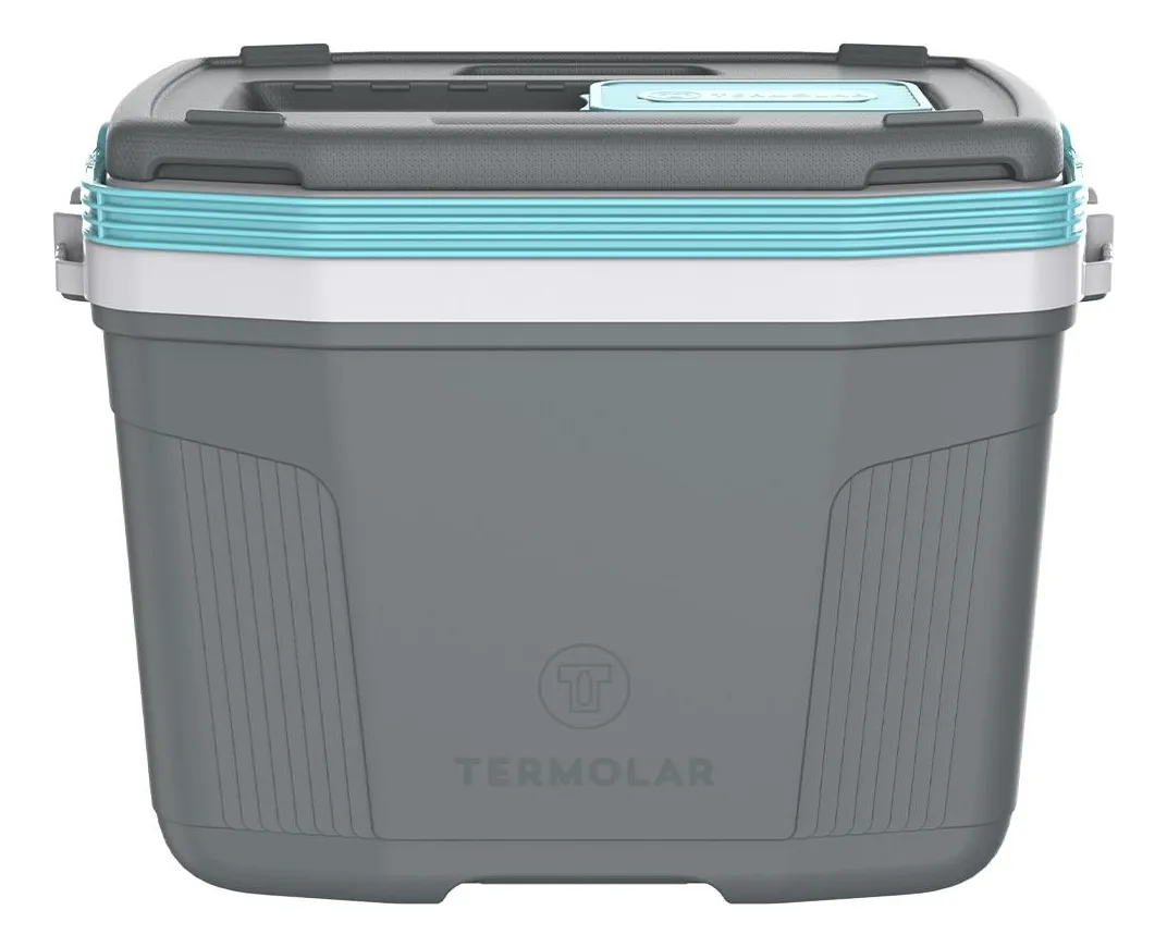 Caixa Térmica 32 Litros Termolar Suv 58542, Cinza E Azul - 1