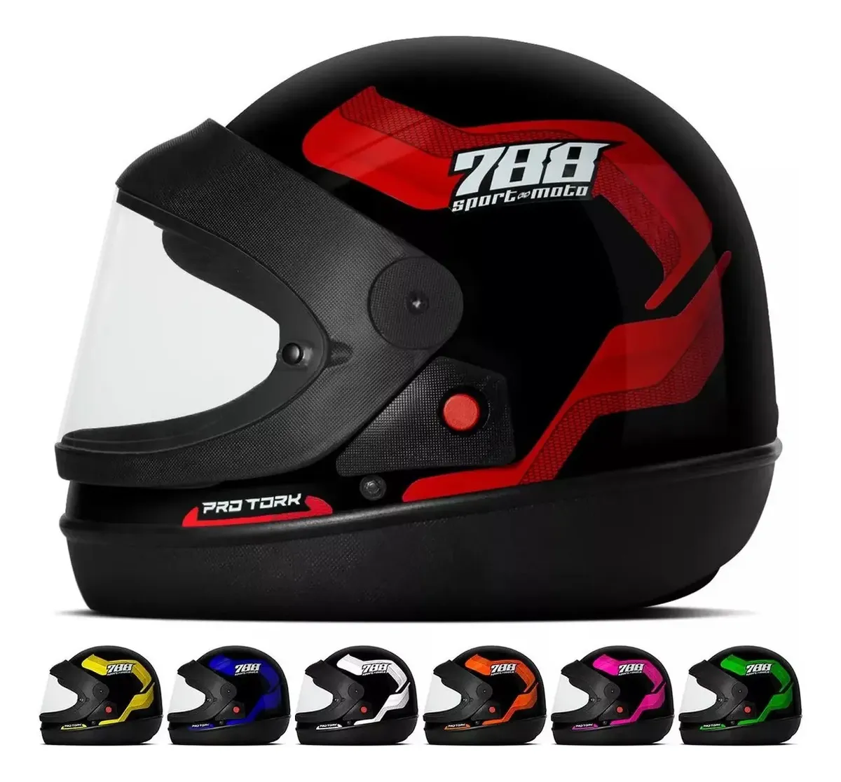 Capacete Automatico Sport Moto Pro Tork Masculino Feminino TAM 58 - 1