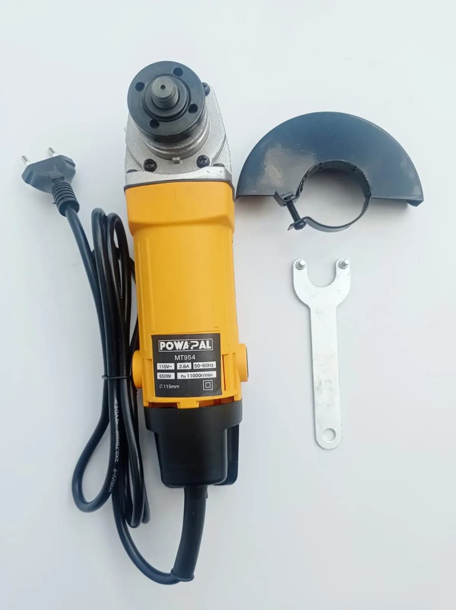 Kit Esmerilhadeira 650w 11000rpm + Disco Corte + Disco Flap Amarelo 110v - 2