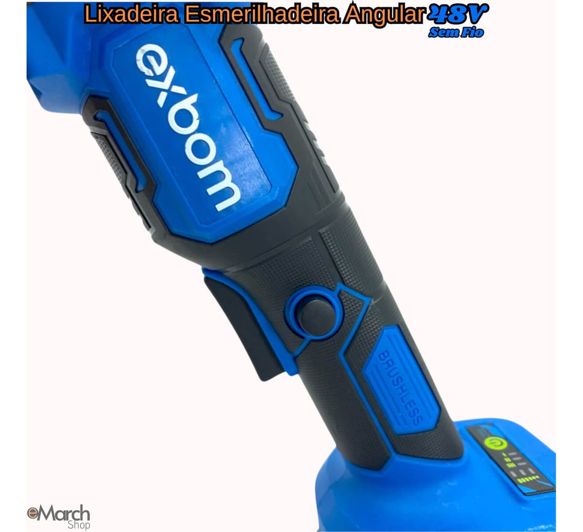 Esmerilhadeira Angular 48v 2 Baterias 20000mah 25 Peças - 6