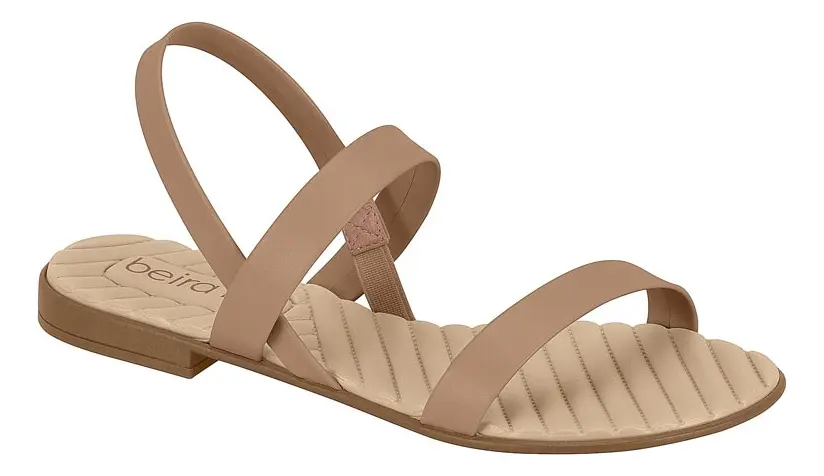Sandália Feminina Beira Rio 8519-113 Rasteira N°36 - 1