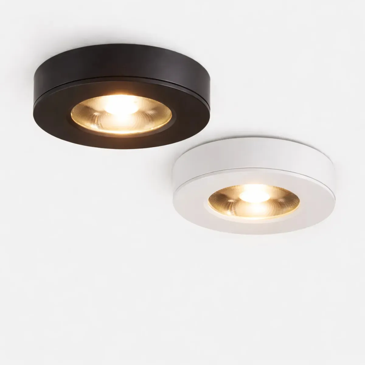 Spot Led Redondo Sobrepor 3w Branco Quente Slim Fino Bivolt Cor: Branco - 1