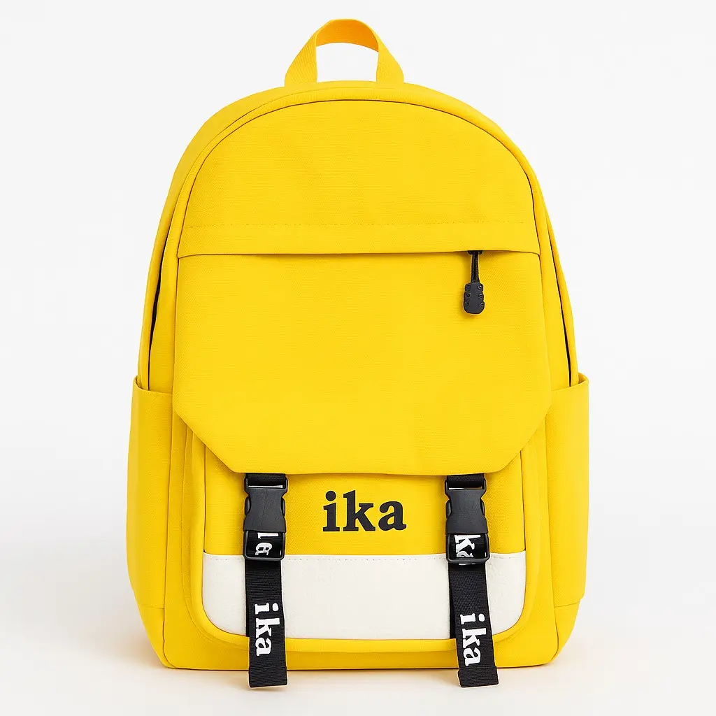 Mochila Ika Notebook 17 Impermeável Unissex Reforçada - AMARELA - 1