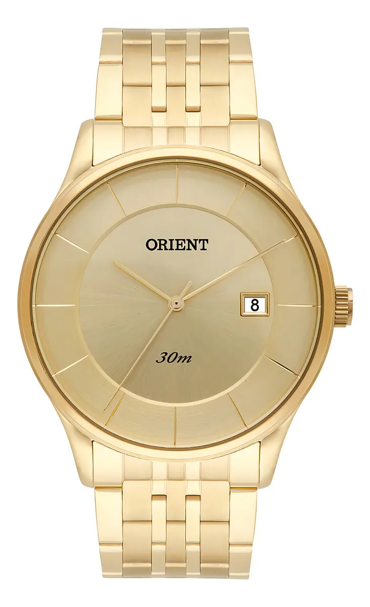 Relógio Orient Masculino Slim Mgss1127 C1kx Dourado - 4