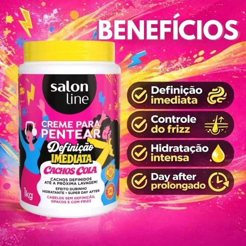 Creme Para Pentear Salon Line Definição Imediata - 5