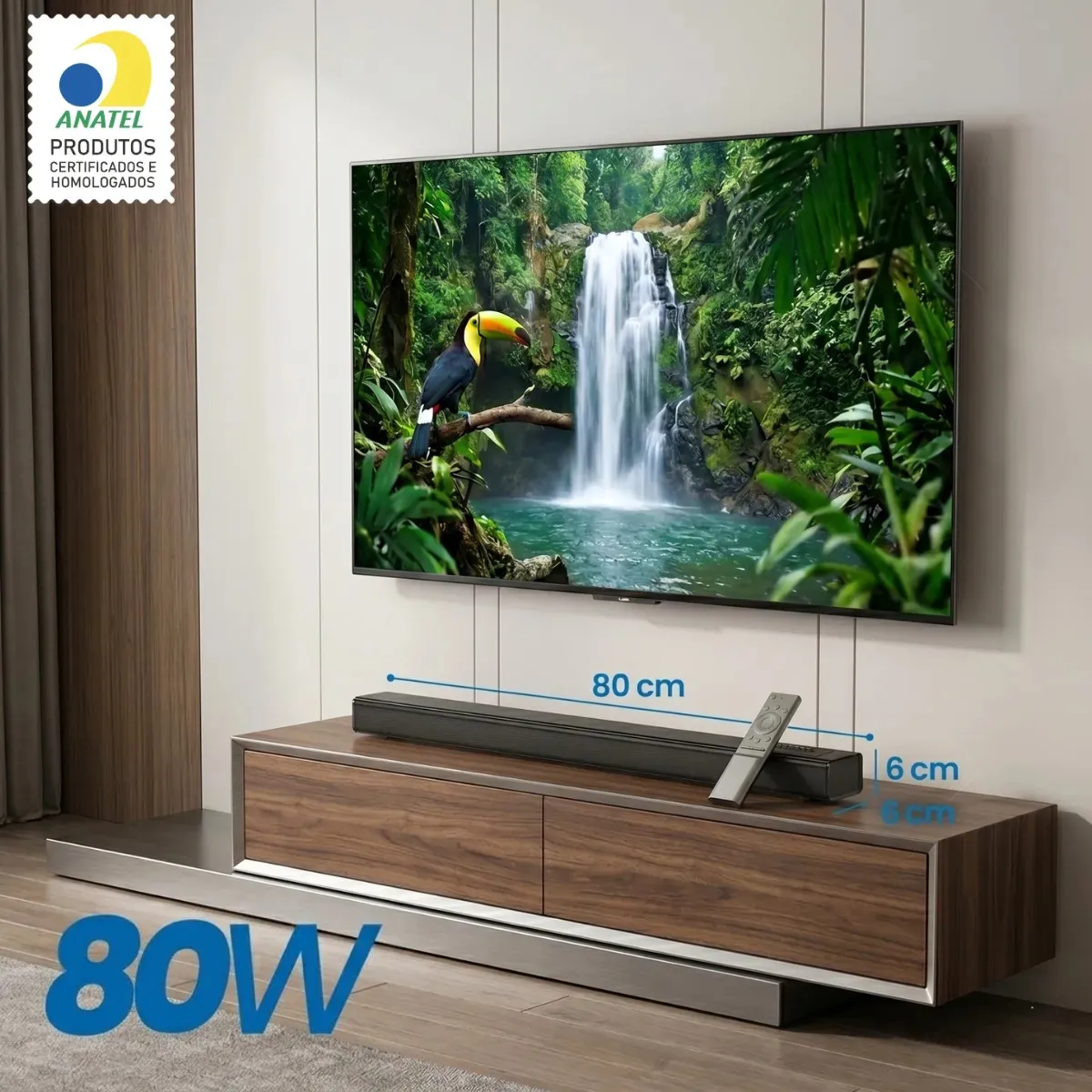 Caixa De Som Soundbar Home Bluetooth 80w - 5
