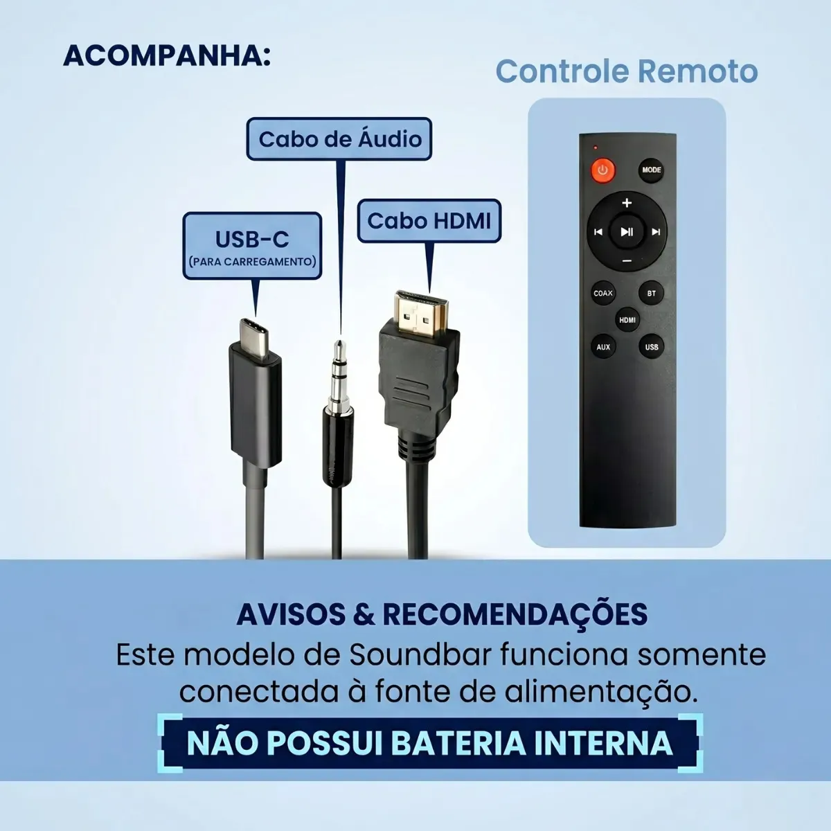 Caixa De Som Soundbar Home Bluetooth 80w - 6