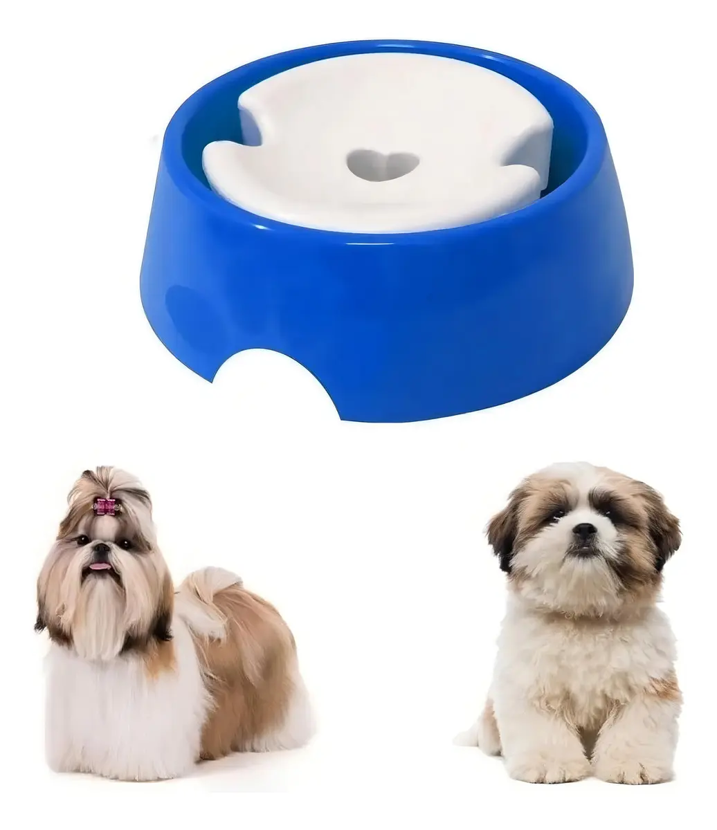 Bebedouro Para Pet De Pelos Longos Azul 1 L - 2