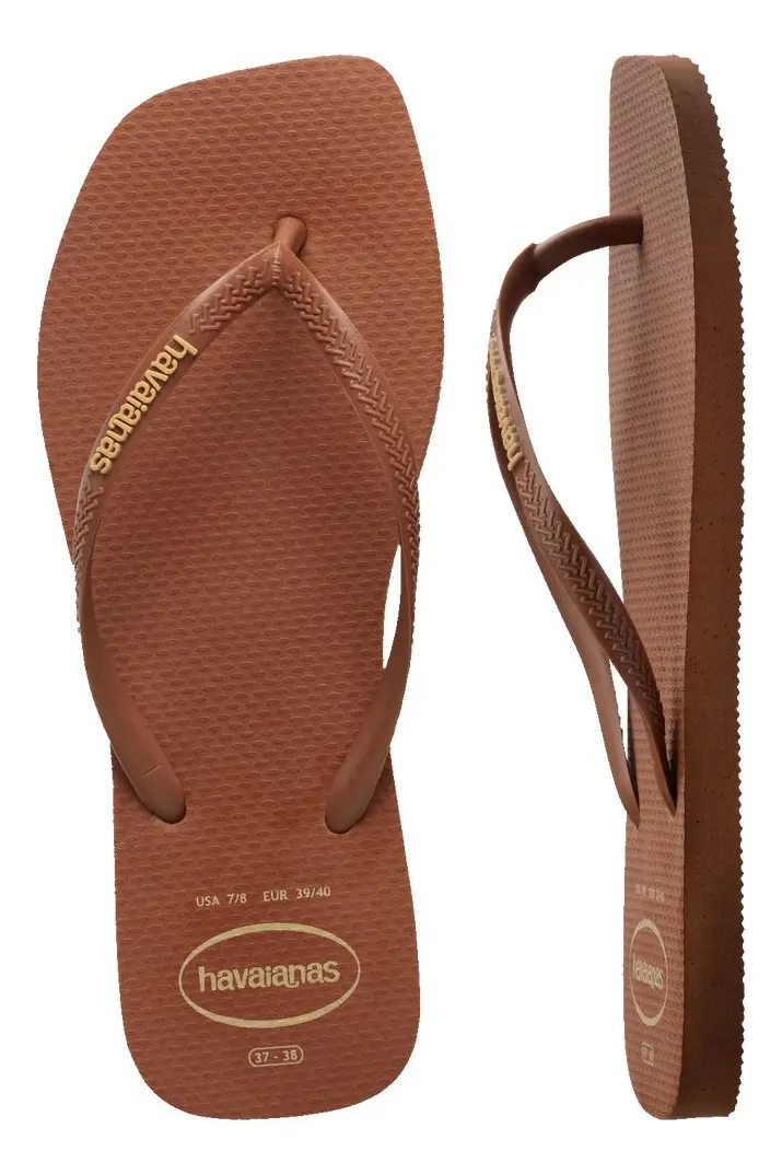 Chinelo Havaianas Slim Square Logo Pop Up Tam-37/38 - 3