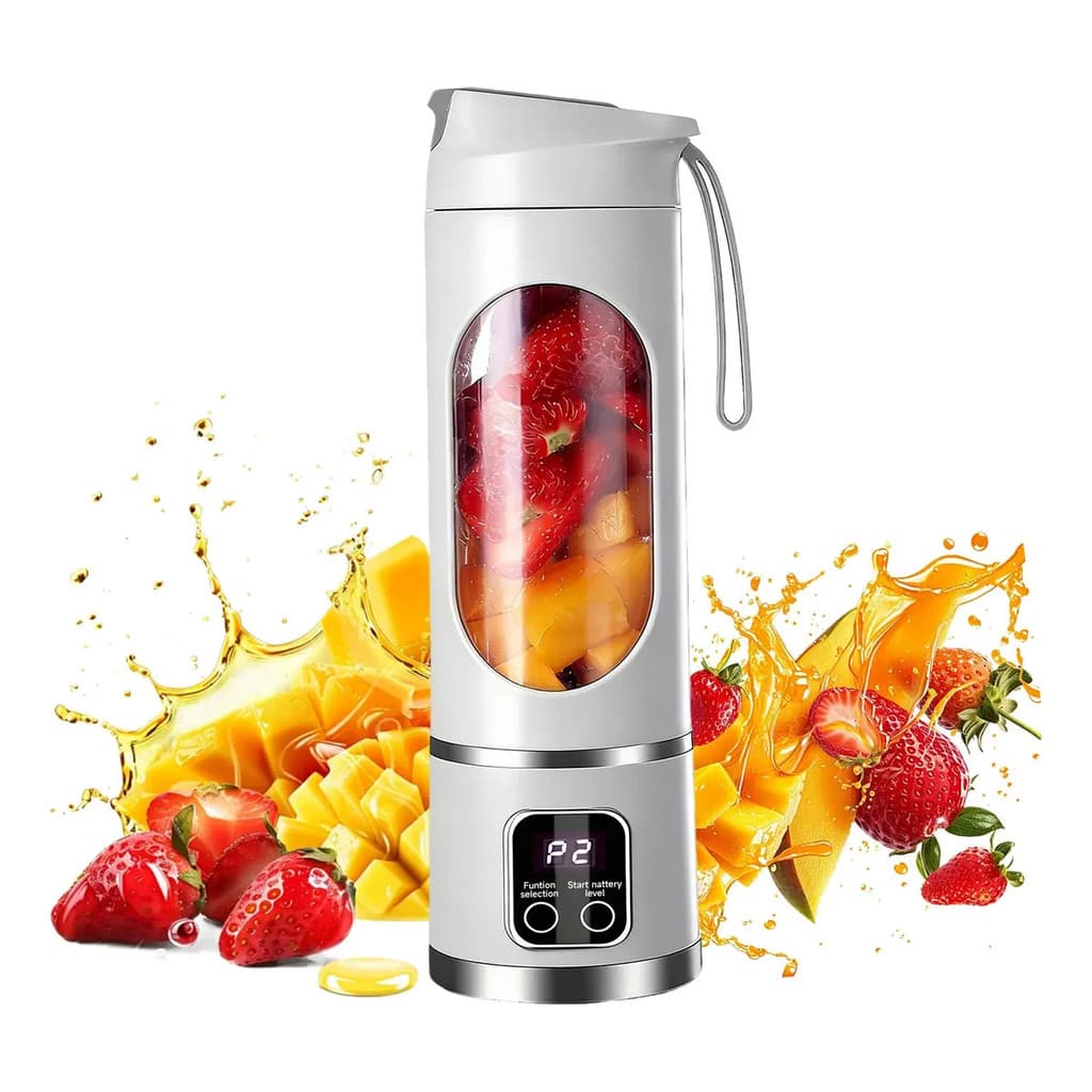 Mini Liquidificador Portatil Recarregável Usb Suco E Shake - 3