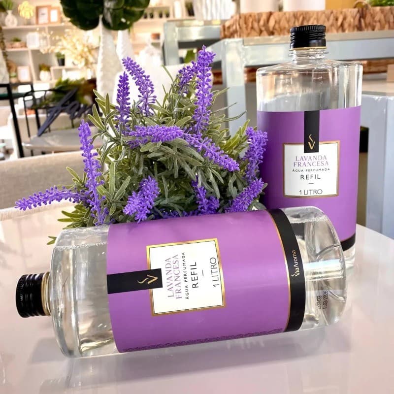 Agua Perfumada Roupas Tecidos E Lençol Via Aroma Refil 1l - 4