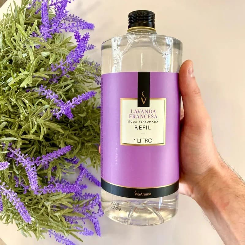 Agua Perfumada Roupas Tecidos E Lençol Via Aroma Refil 1l - 5
