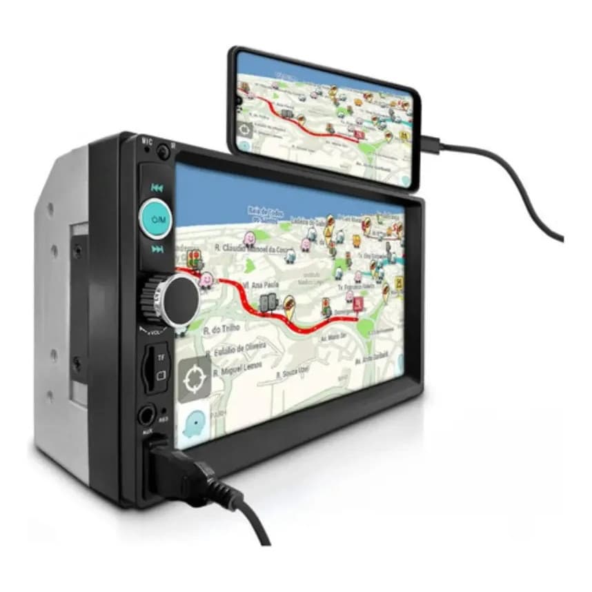 Central Multimídia Automotiva Autovex Ct12 Lcd 7 Bluetooth Câmera De Ré Brinde - 4