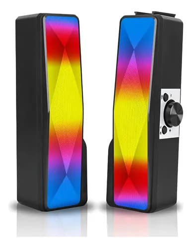Caixa Caixinha De Som Subwoofer Portátil Pc Notebook Usb P2 - 2
