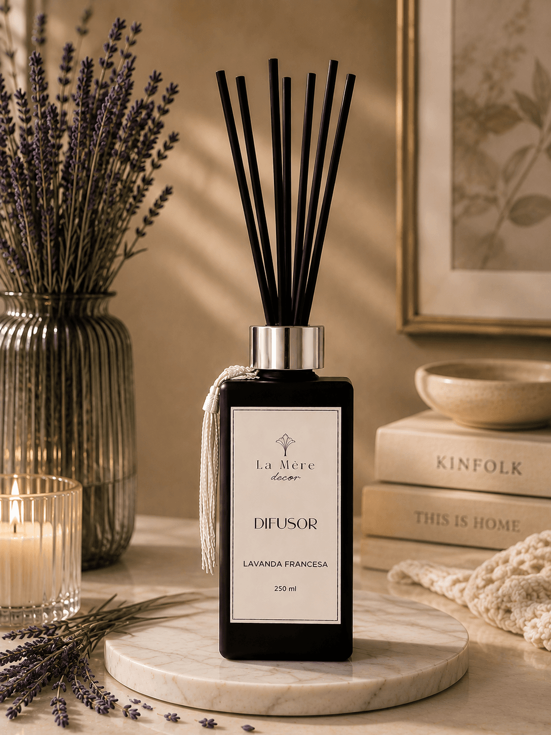 Difusor Aromático Com Varetas 250ml - LAVANDA FRANCESA - 2
