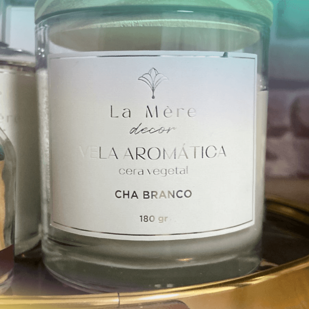 Vela Aromática Vidro 160g - Chá Branco - 2