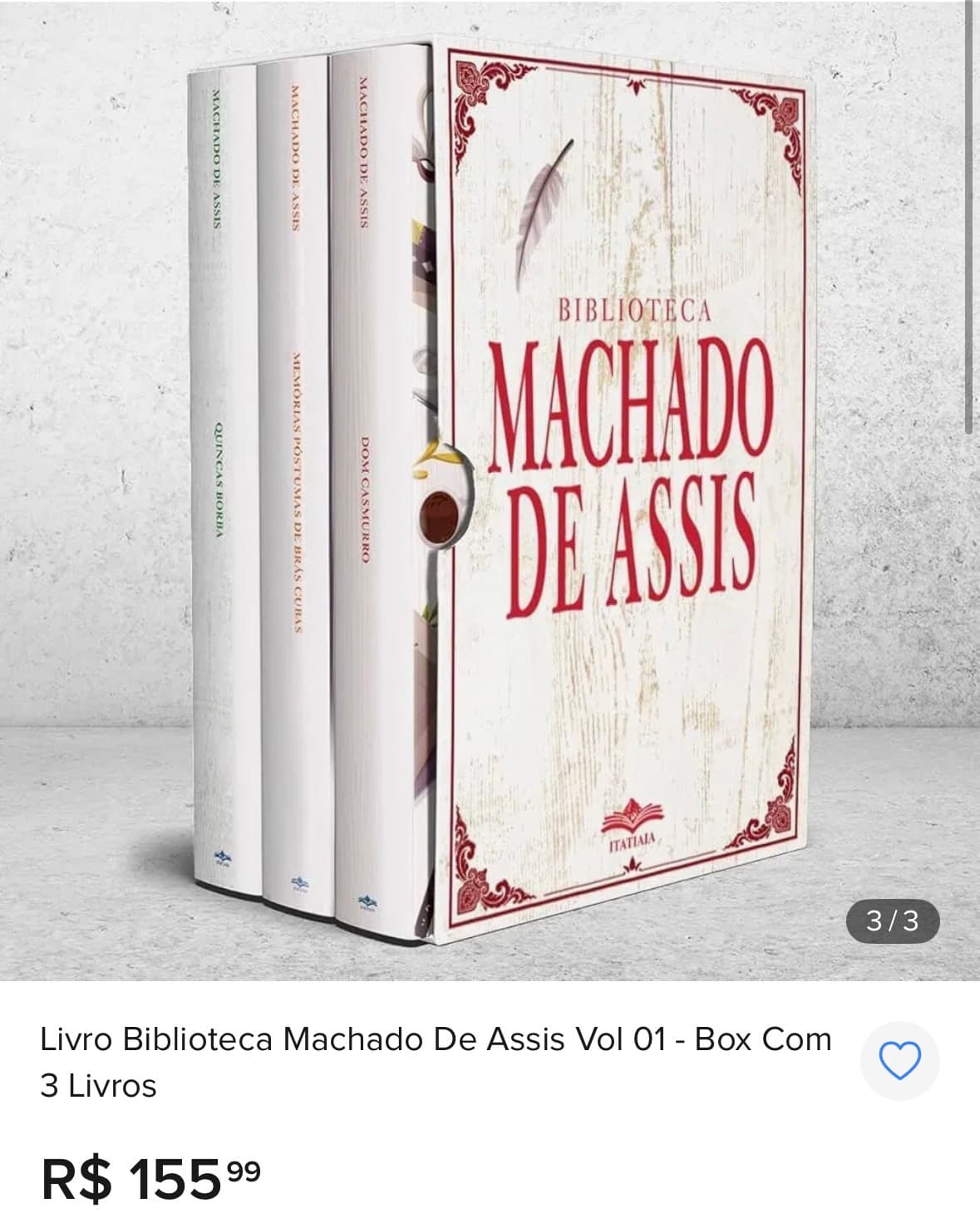 Box Biblioteca machado de Assis volume 01 - 1