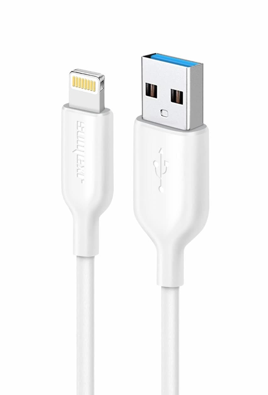 Cabo USB Lightning Carregador para IPhone, Fast Charger 3.1A 2 Metros Sumexr (Branco) - 1