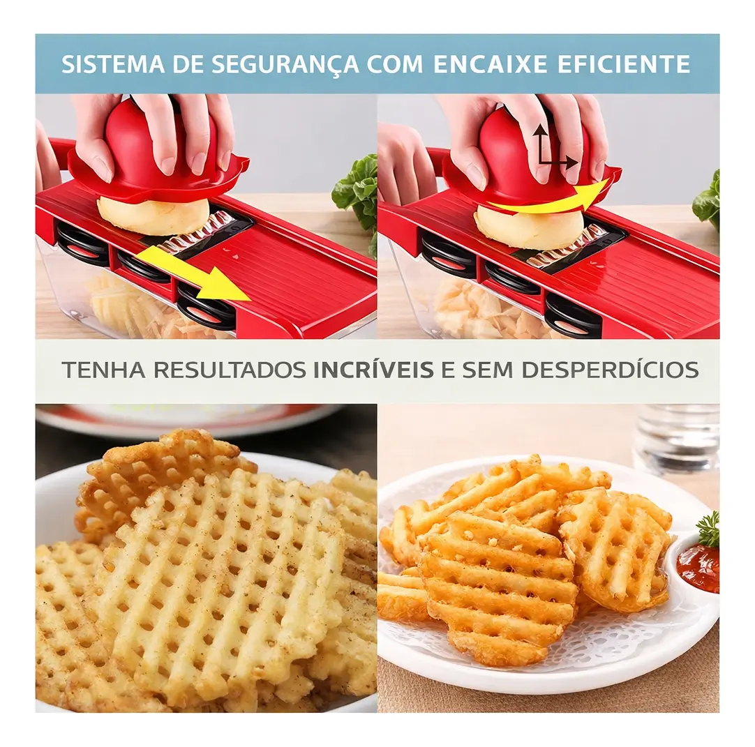 Mandolina Multi - Lâminas 6 em 1 - 3