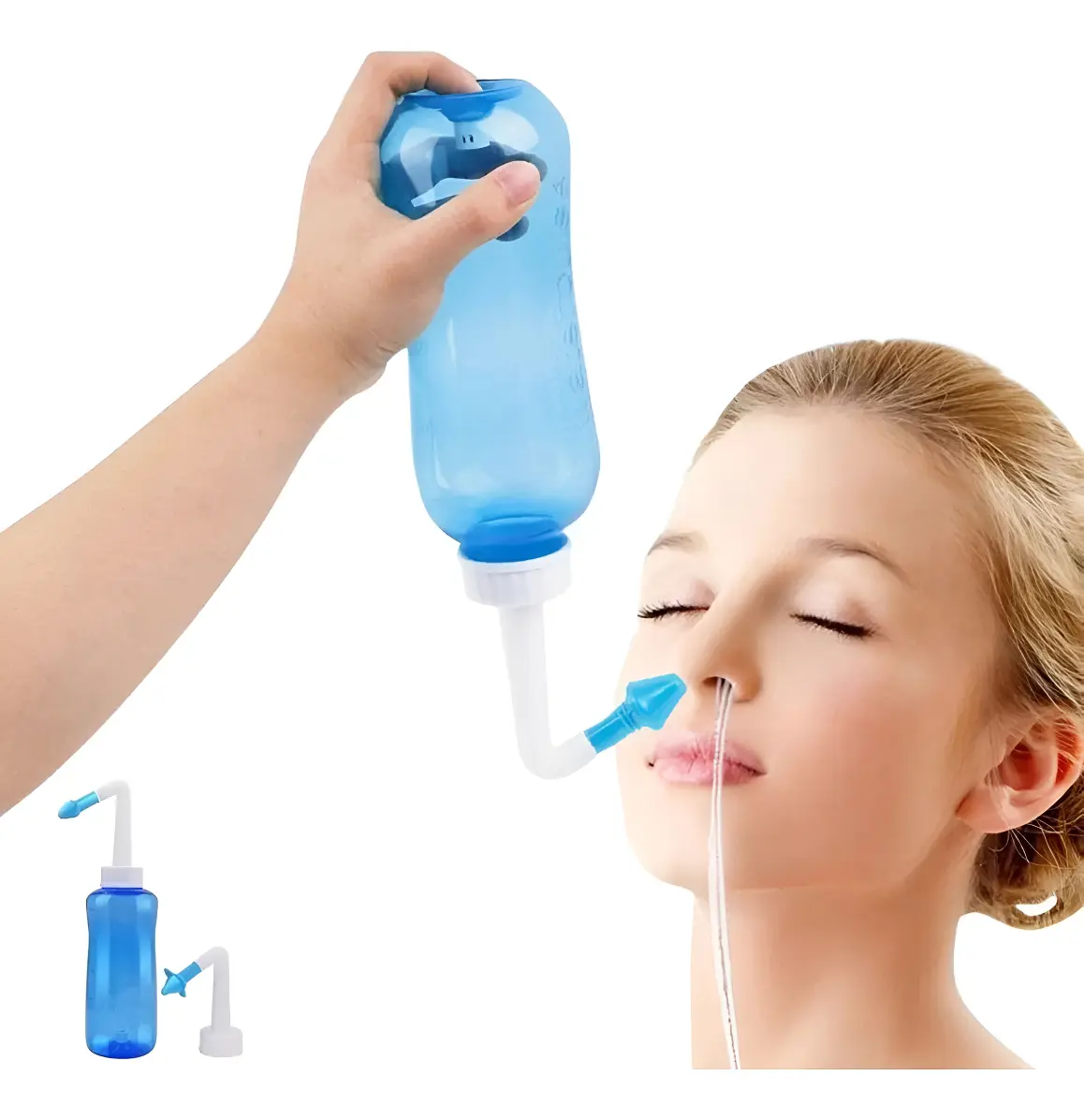 Luatek Higienizador Lavagem Nasal 300ml Com 2 Bicos Para Adu - 1