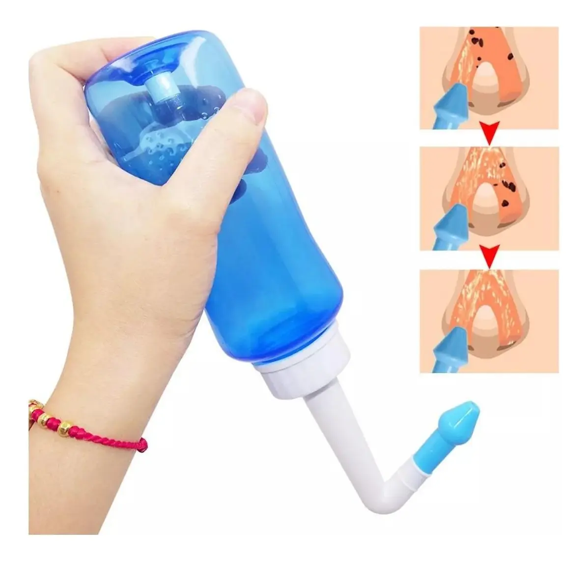 Luatek Higienizador Lavagem Nasal 300ml Com 2 Bicos Para Adu - 2