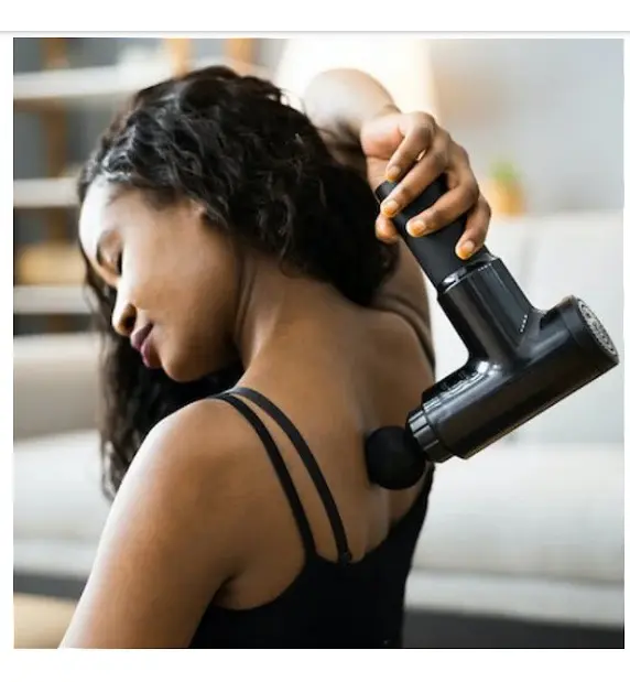 Pistola de Massagem Massage Gun 30W Corpo Inteiro 6 Velocidades 4 Cabeças - 2