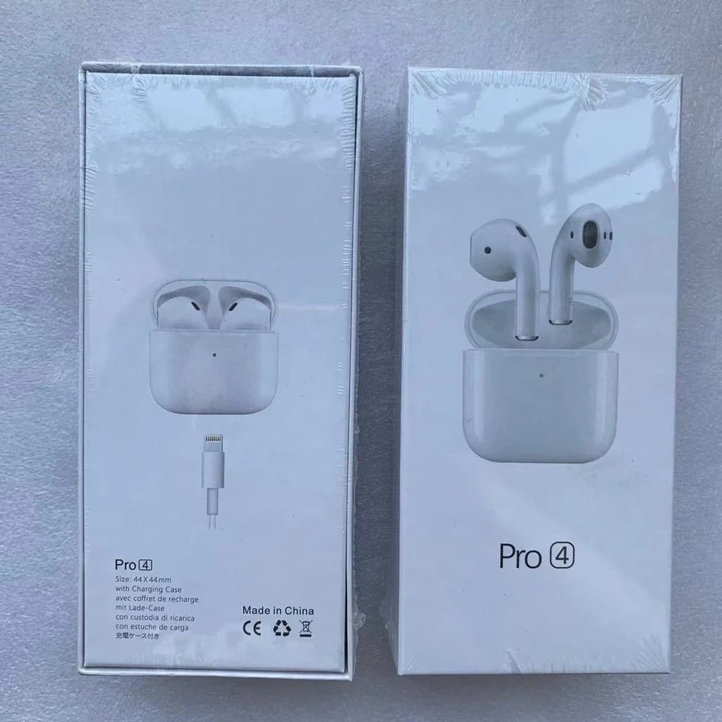 Fone De Ouvido Bluetooth Sem Fio Bateria de Longa Duração Pro 4 Branco - 7