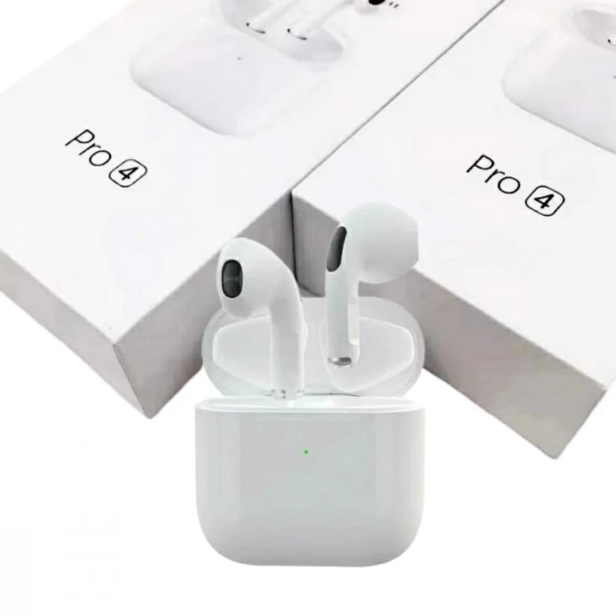 Fone De Ouvido Bluetooth Sem Fio Bateria de Longa Duração Pro 4 Branco - 9