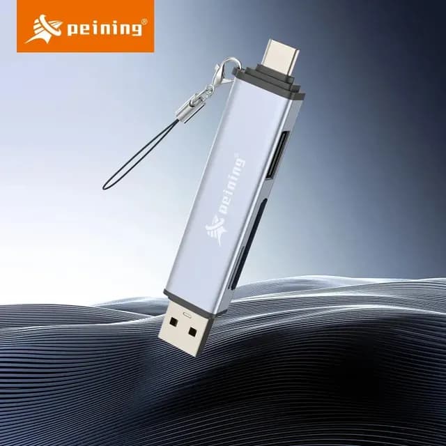 Leitor De Cartão Sd/tf Com Conexão Usb-a E Usb-c Pei-ct34 - 2