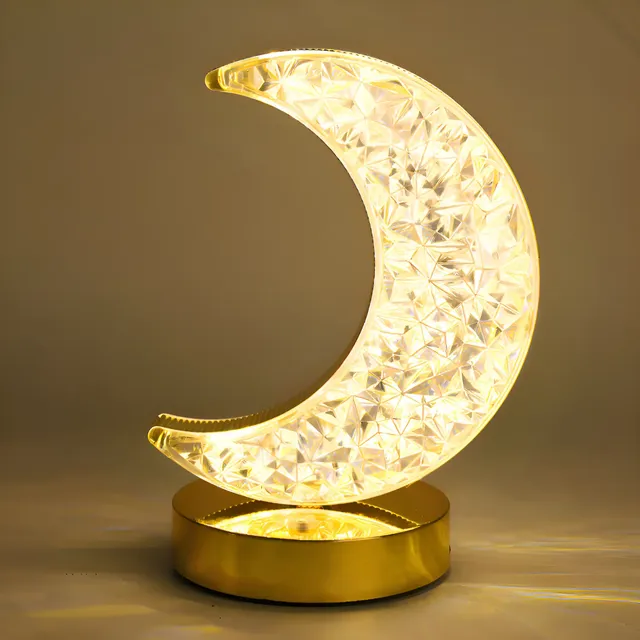 Abajur Luminária Lua Estrela Led Touch Recarregável Usb Cor - 1