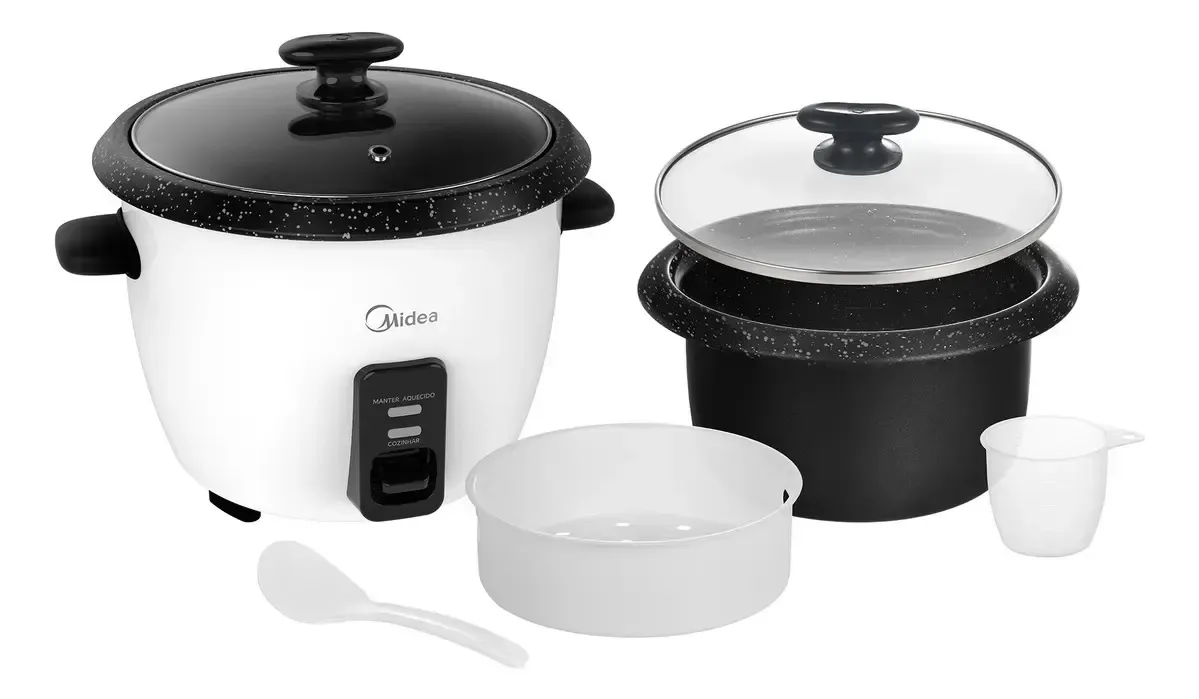Panela de Arroz Elétrica 2,5L Branca Midea - 1