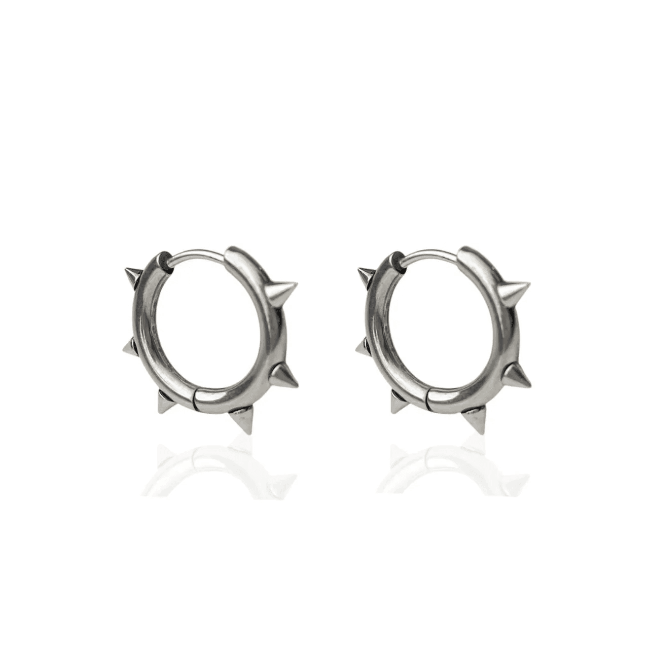 Brinco Argola Fio Spike com Fecho Aço - 1