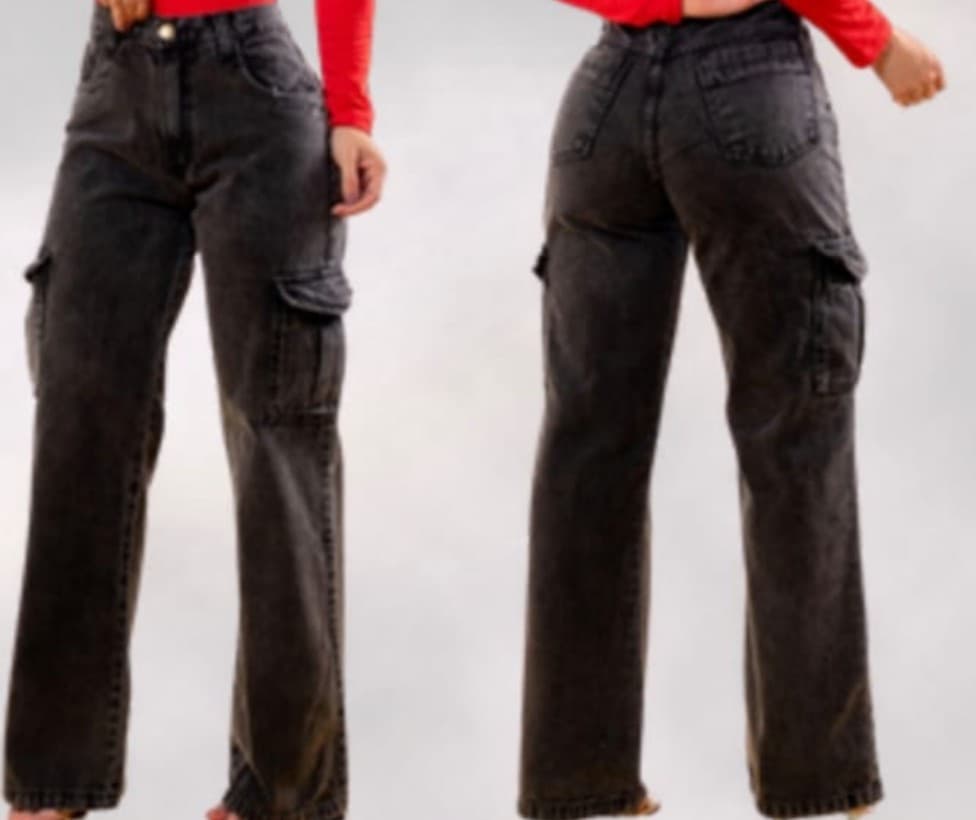 Calca Cargo Feminina 44 - 1