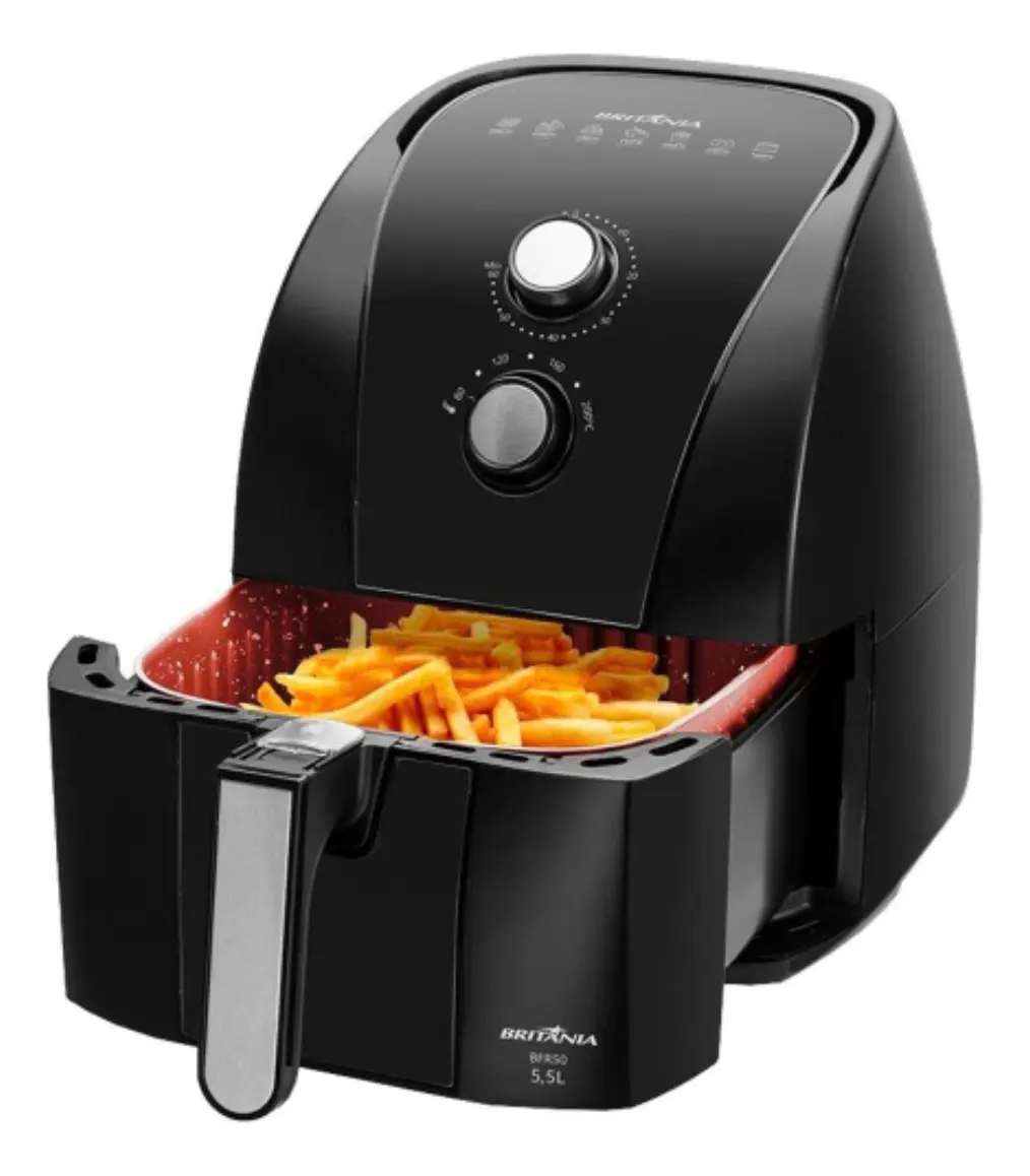 Fritadeira Air Fryer 5,5 Litros Bfr50 Redstone Britânia 220v - 1