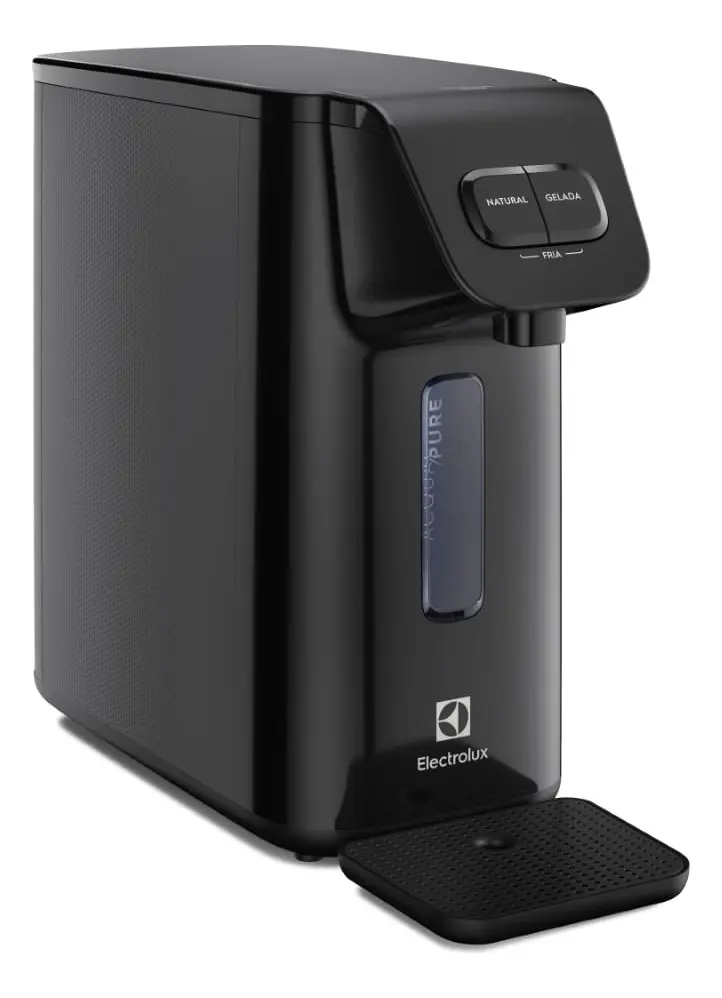 Purificador de Água Gelada Fria e Natural PE15P Electrolux Compacto Eletronico Placa Filtro refil 6 meses ou 3000l Bivolt - preto - 1