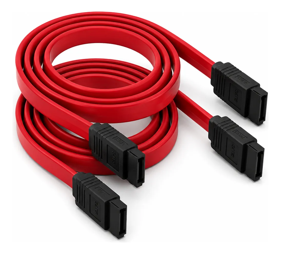Kit com 2 Cabos Sata para PC - 1