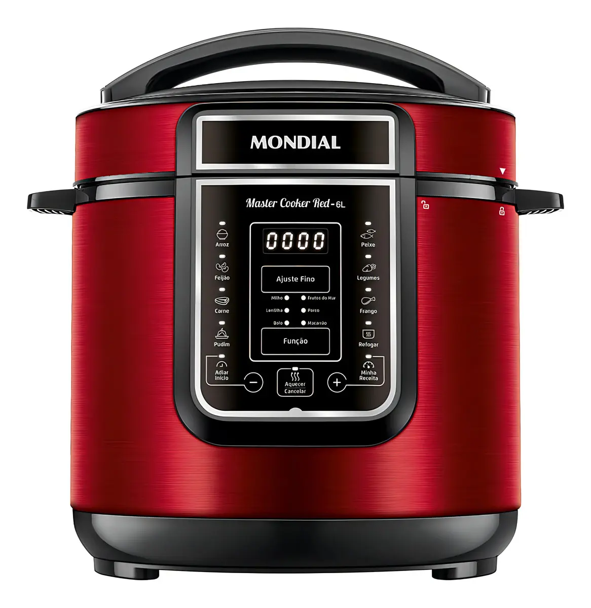 Panela De Pressão Elétrica Digital 6l Mondial Vermelho - 220V - 1