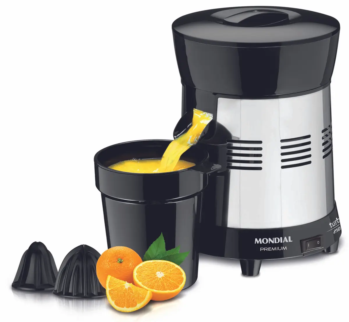 Extrator De Frutas Mondial Turbo Premium Preto 250w - 1
