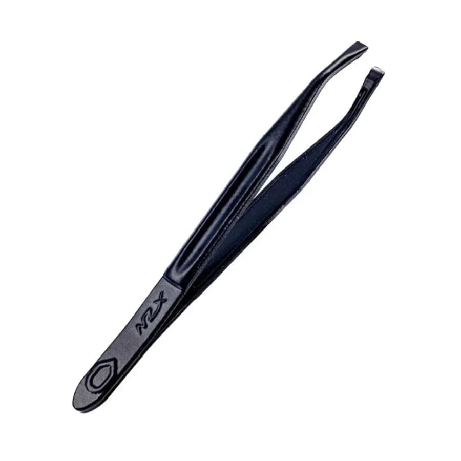 Pinça Profissional Xzn Ponta Reta Preto Design Sobrancelhas Liso - 1