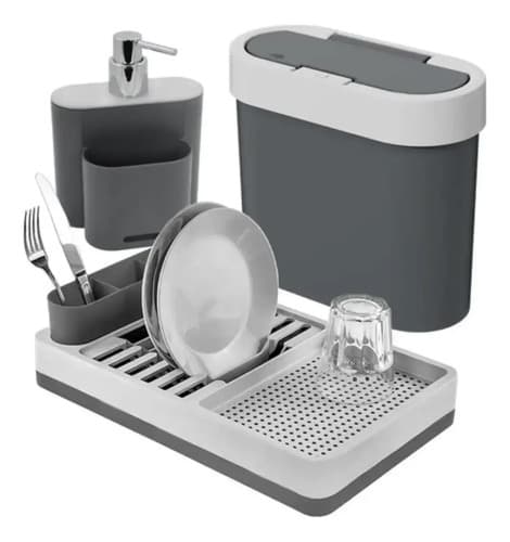 Organizador De Pia Para Cozinha Brinox (caixa C/ Avaria) Cinza - 1