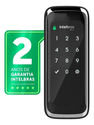 Fechadura Digital De Sobrepor Intelbras Fr 101 Preto - 1