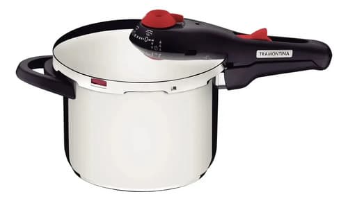 Panela De Pressão Tramontina Solar 6l-(novo/caixa C/ Avaria) Prata - 1