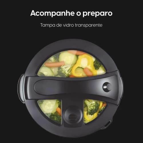 Panela De Arroz Elétrica Visio Rice Glass Elgin – 10 Xícaras 110V - 6