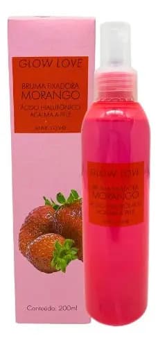 Bruma Fixadora Spray Facial Max Love Glow Love Morango Rosto - 1